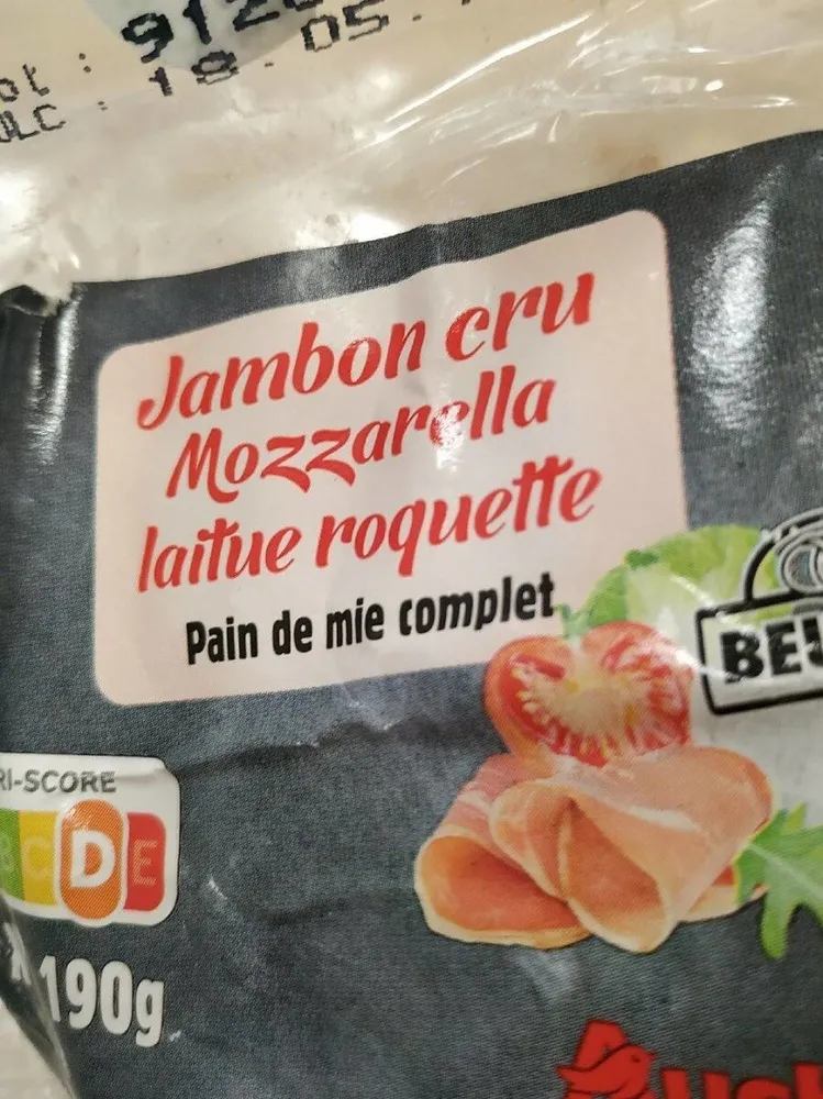 Pause snack jambon cru mozzarella