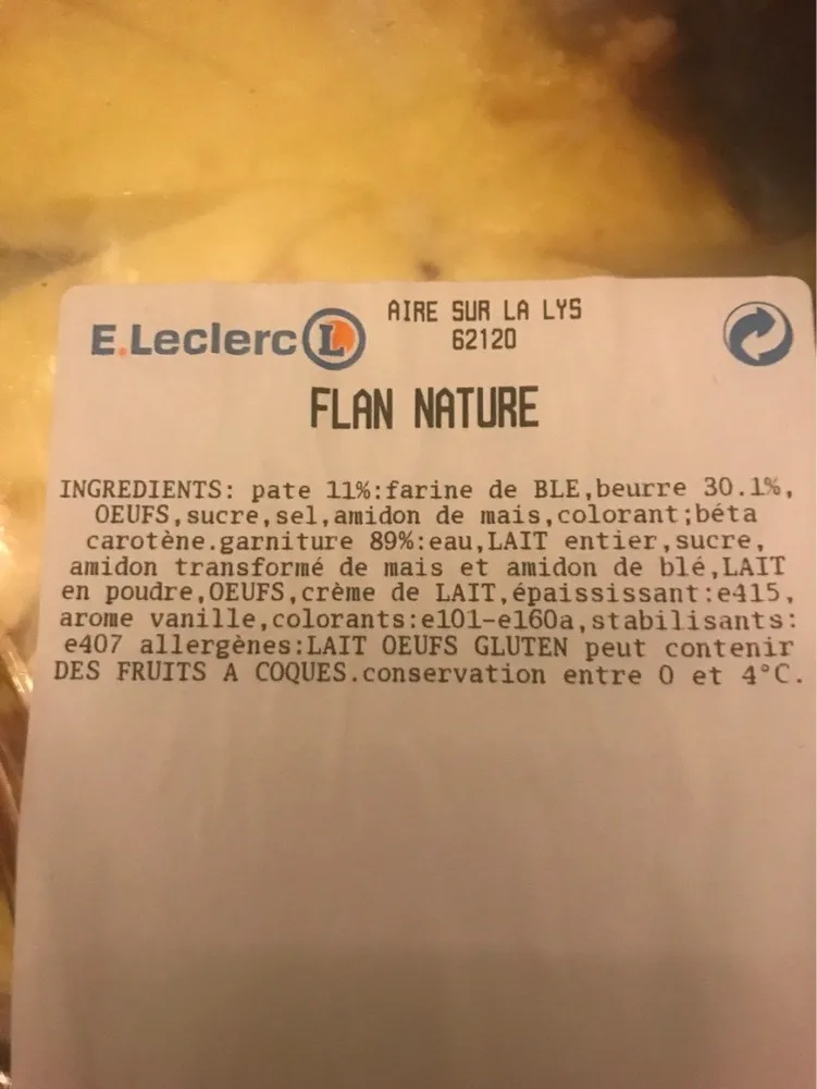 Flan nature
