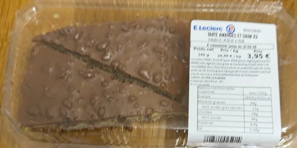 Tarte amande et daim