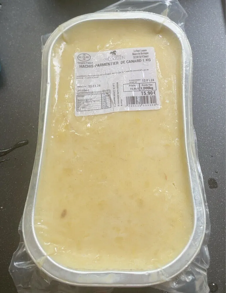 Hachis Parmentier De Canard