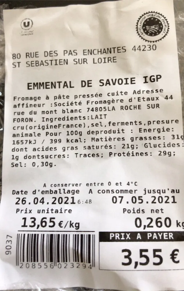 Emmental de savoie