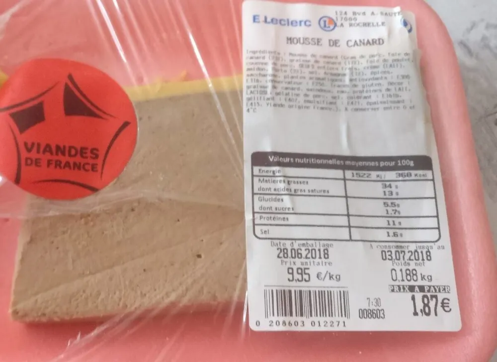 Mousse de canard