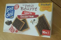 Petit beurre tablette chocolat noir