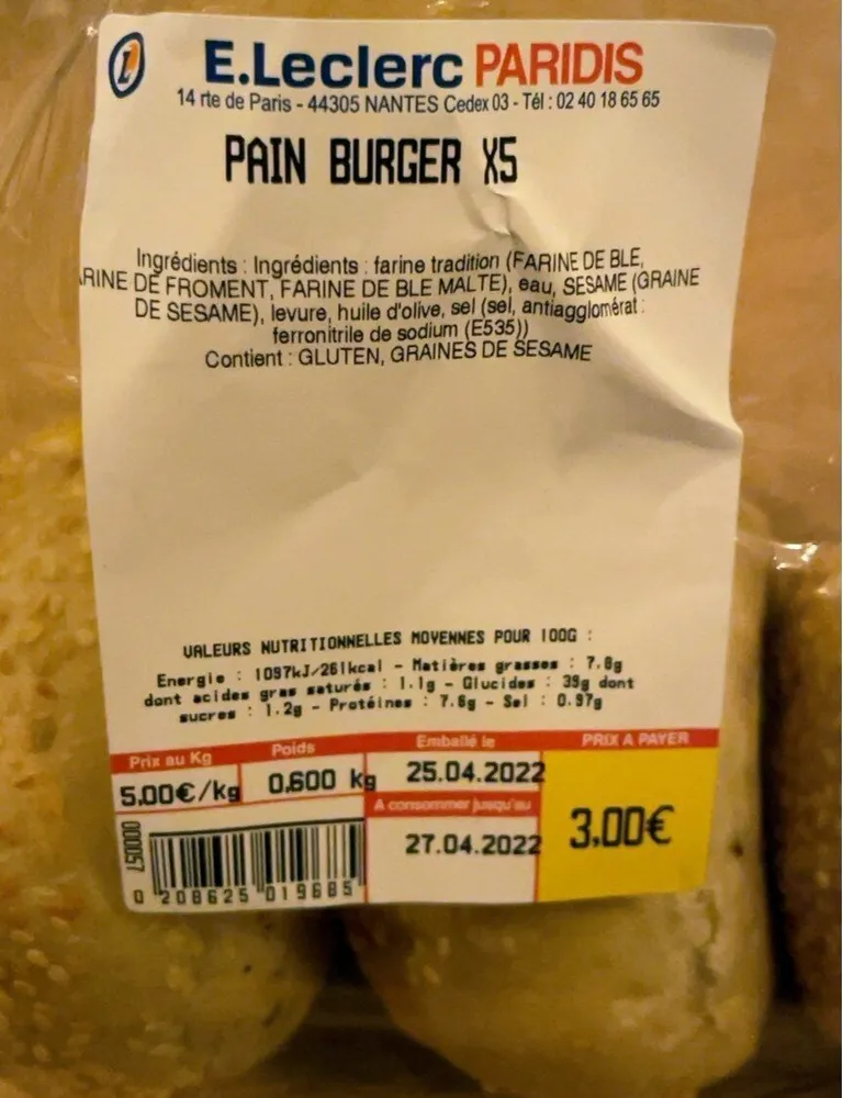 Pain Burger x5