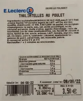 Tagliatelles au poulet
