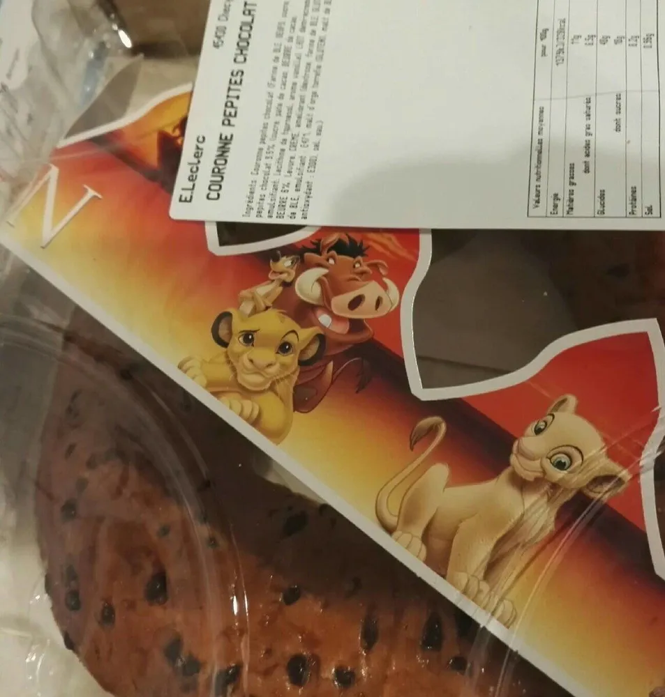 Couronne pépites chocolat