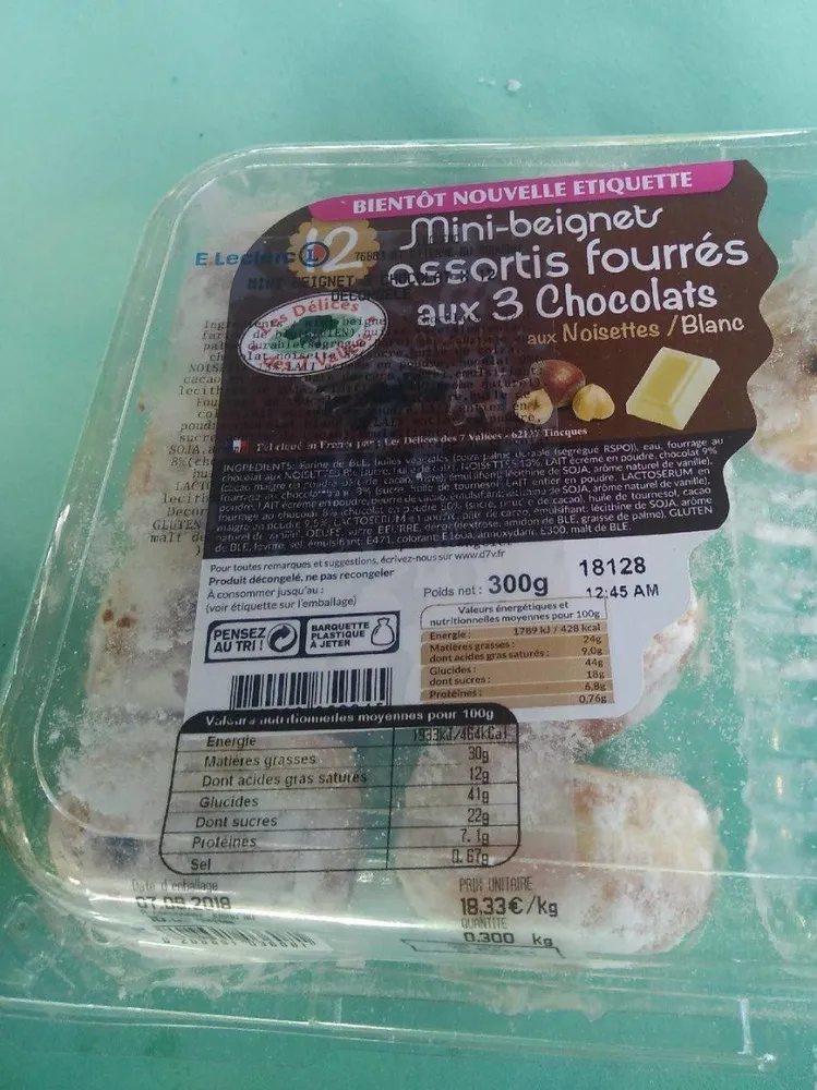 Mini beignet assorties aux 3 chocolats