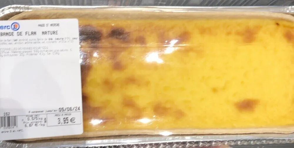 Bande de flan nature