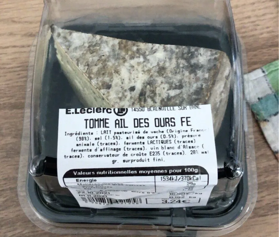Tomme ail des ours