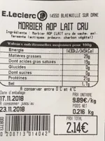 Morbier AOP lait cru