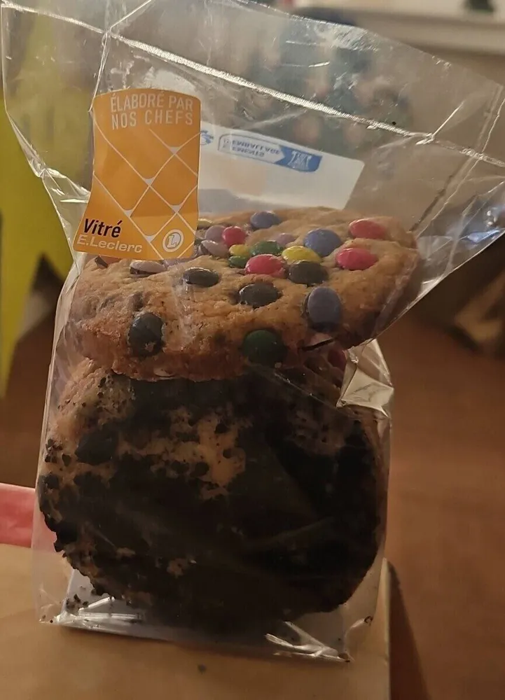 4 cookies au chocolat