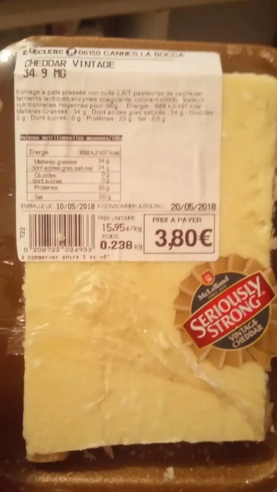 Cheddar vintage