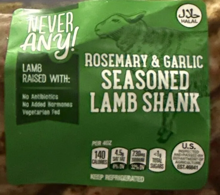 Rosemary & Garlic Seasoned Lamb Shank
