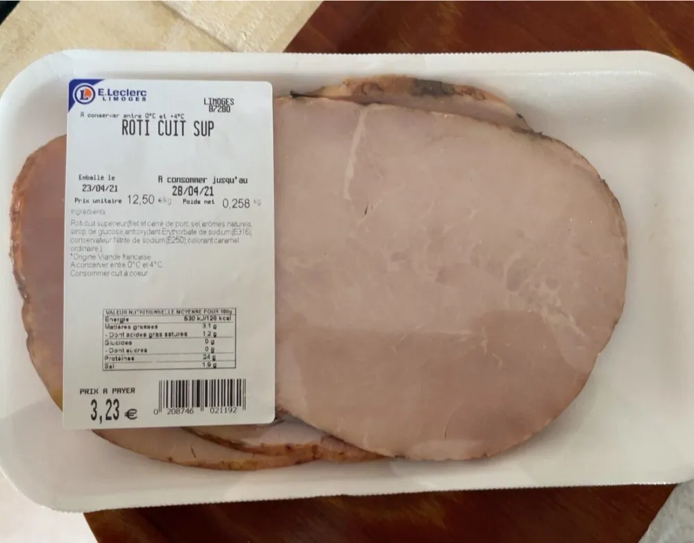 Roti cuit superieur
