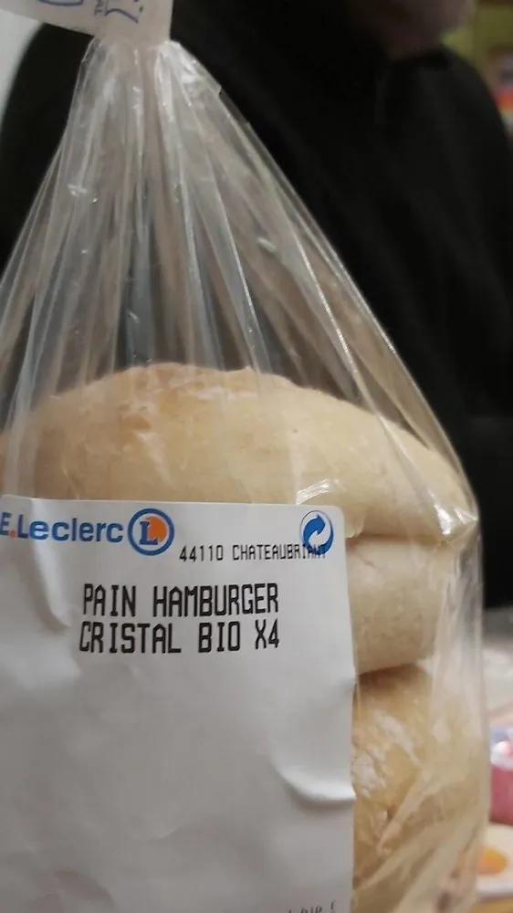 Pain hamburger cristal bio