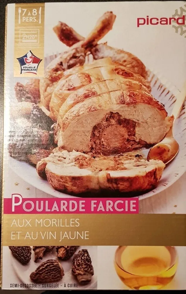 Poularde farcie aux morilles et au vin jaune