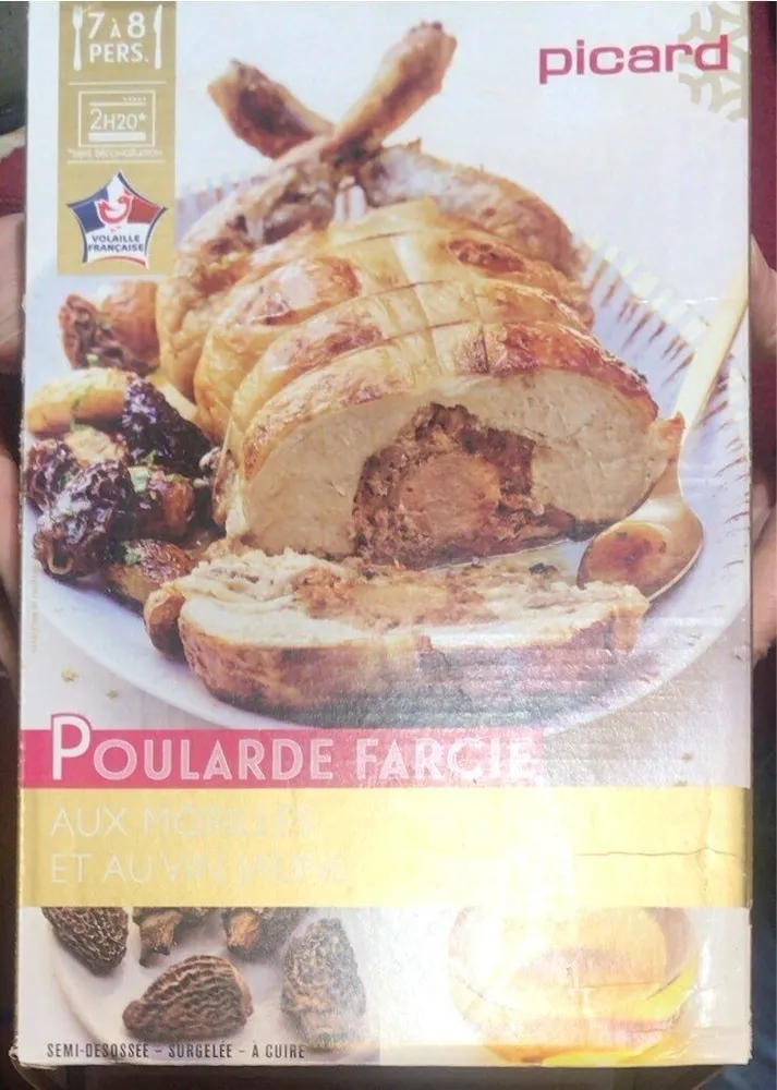Poularde farcie aux morilles et vin jaune