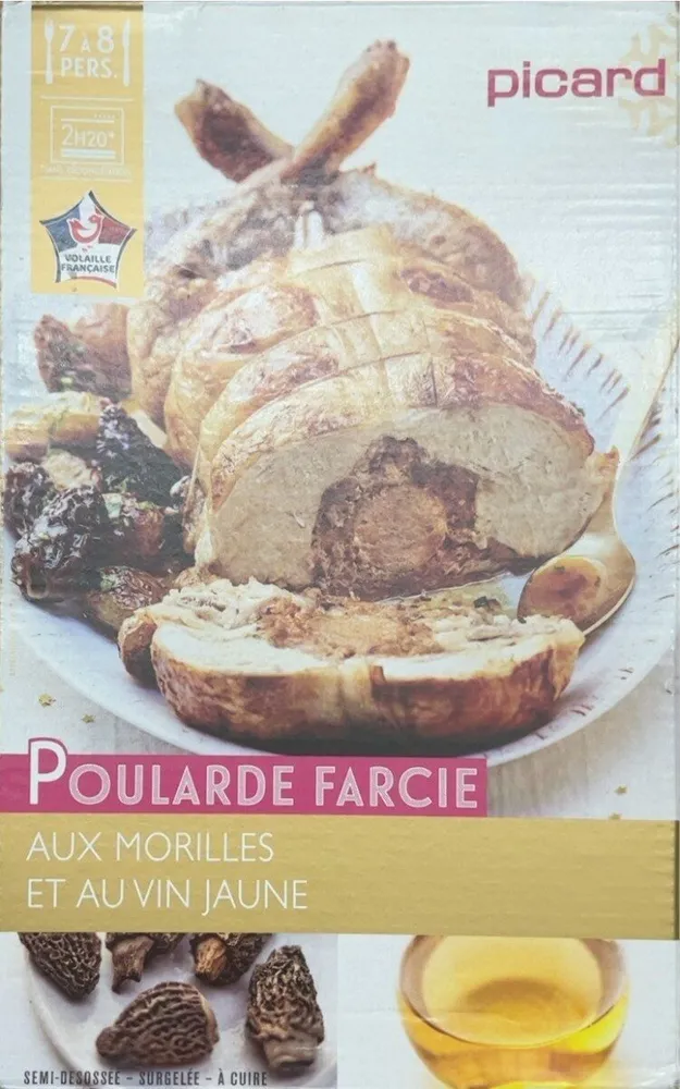 Poularde farcie aux morilles et au vin jaune