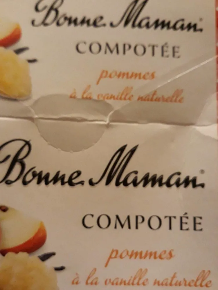 Comportée pommes vanille