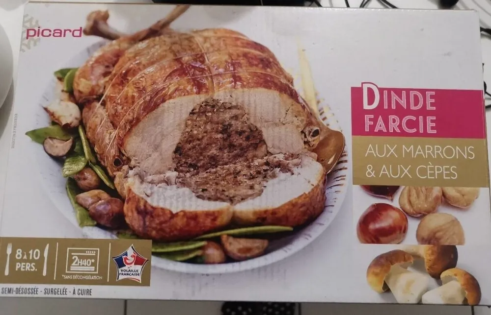 Dinde Farcie aux marrons et aux cèpes