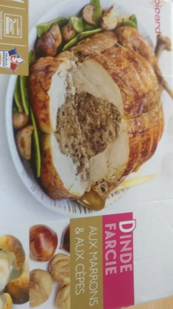 Dinde farcie aux marrons et aux cèpes