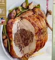 Dinde farcie aux marrons et aux cèpes