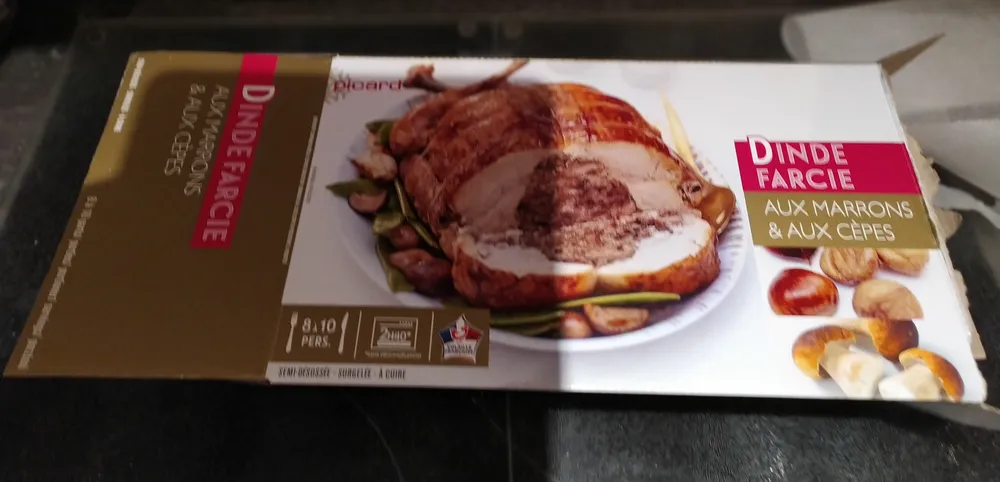 Dinde farcie aux marrons & aux cèpes