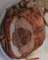 Dinde farcie aux marrons et aux cèpes