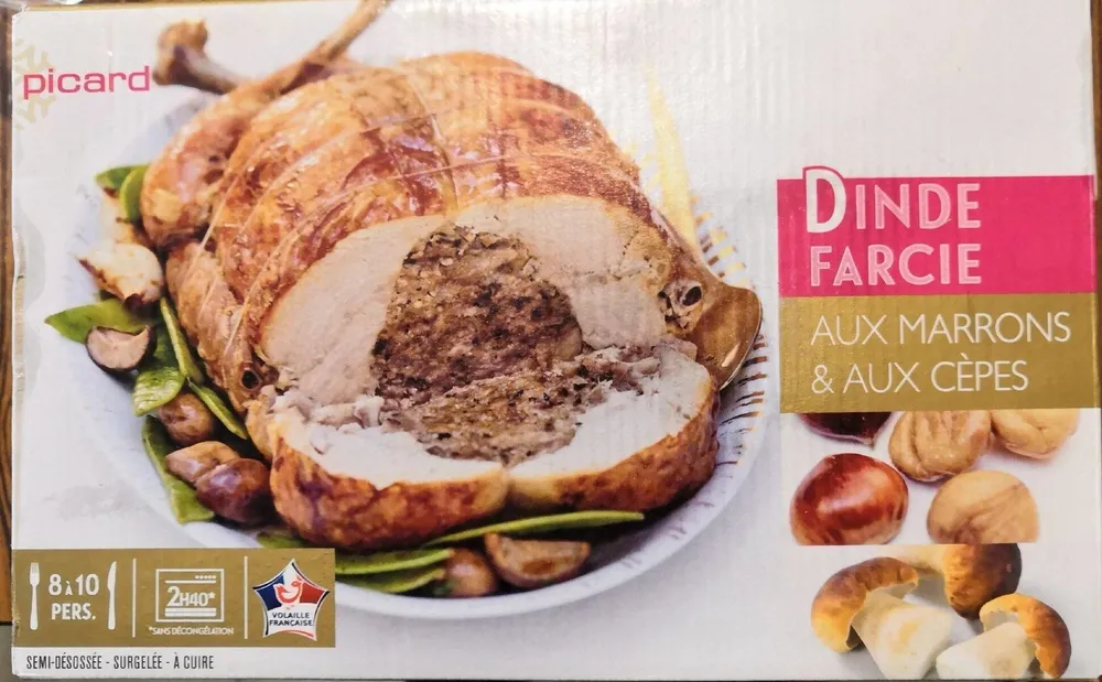 Dinde Farcie aux Marrons et aux Cèpes