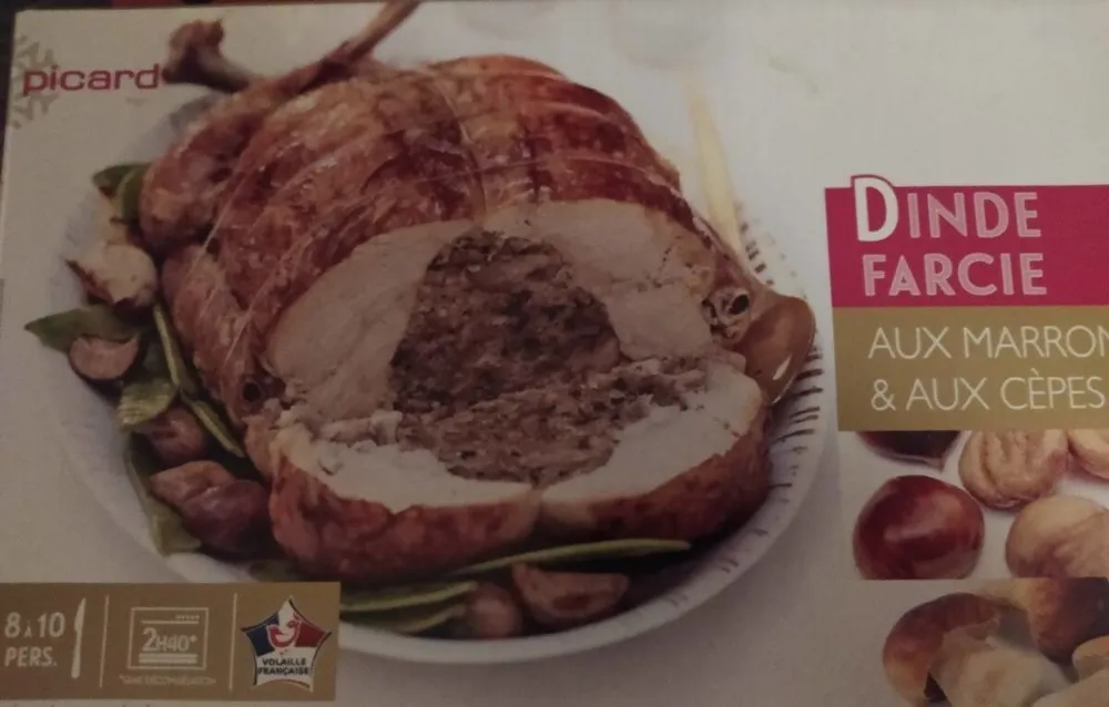 Dinde farcie au marrons et aux cèpes