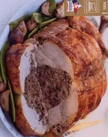 Dinde farcie aux marrons et aux cèpes