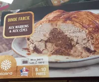 Dinde farcie aux marrons et aux cèpes