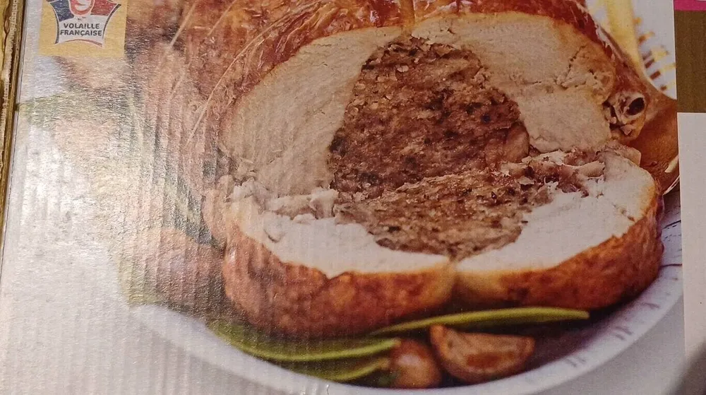 Dinde farcie aux marrons et cepes
