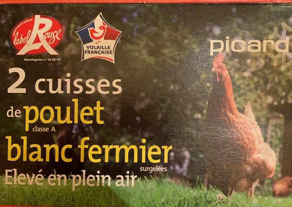 Cuisse de poulet blanc fermier LR