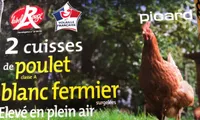 2 cuisses de poulet blanc fermier