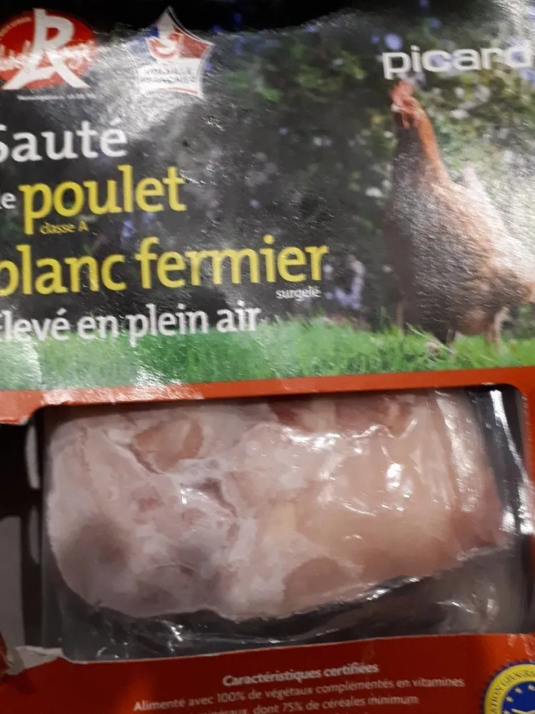 Sauté de poulet blanc fermier