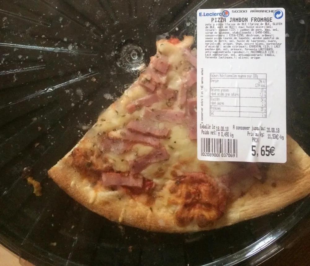 Pizza jambon fromage