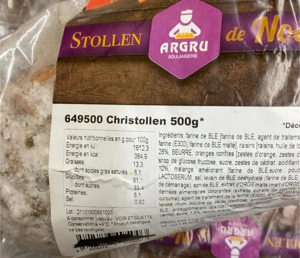 Stollen de Noel