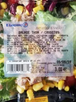 Salade thon crudités
