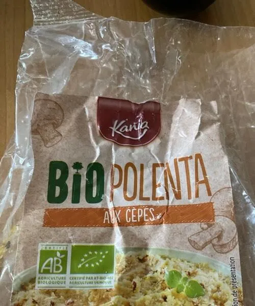Bio polenta aux cèpes