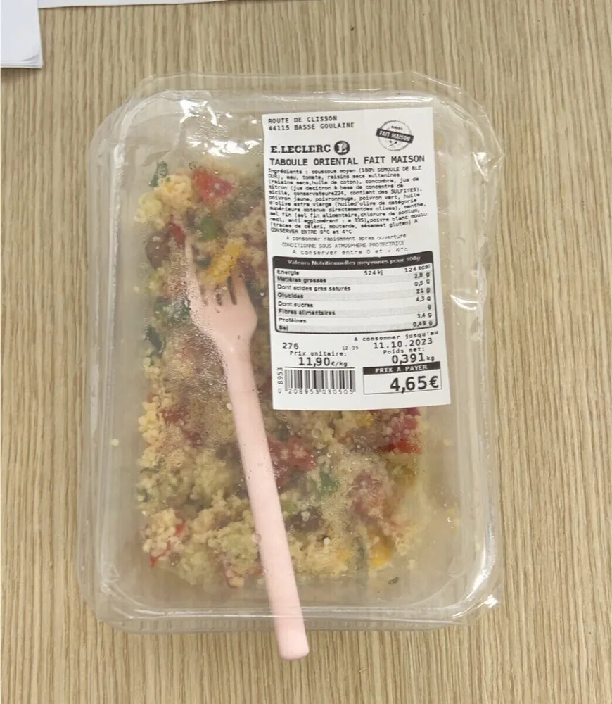 Taboule oriental fait maison