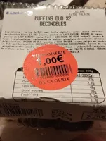 Muffins duo X2 décongelés