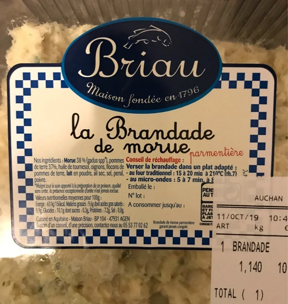 La brandade de morue parmentière