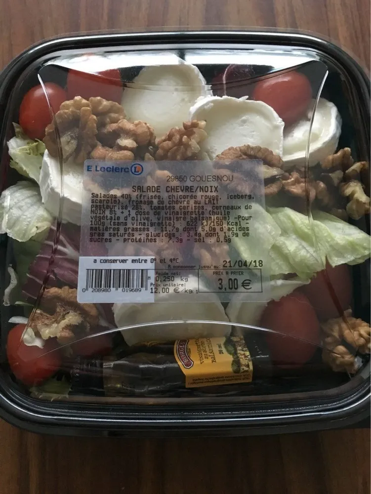 Salade chevre/noix