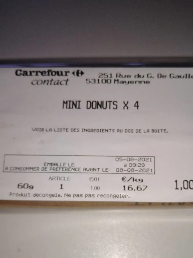 Mini donut