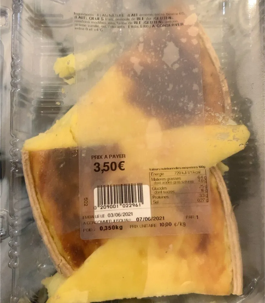 Flan nature