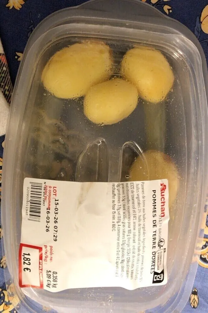Pommes de terre dorees