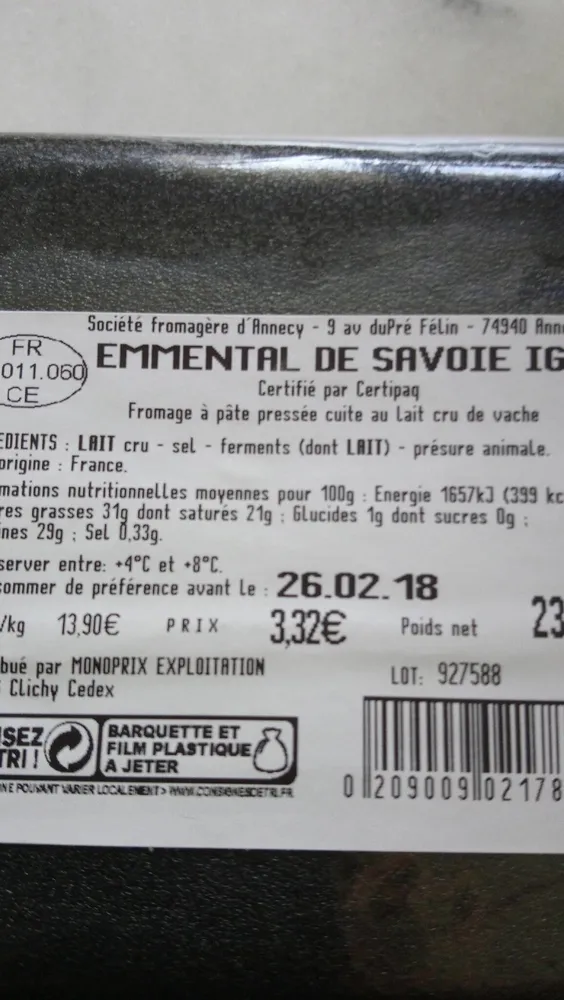 Emmental de savoie