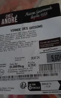 Viande des grisons