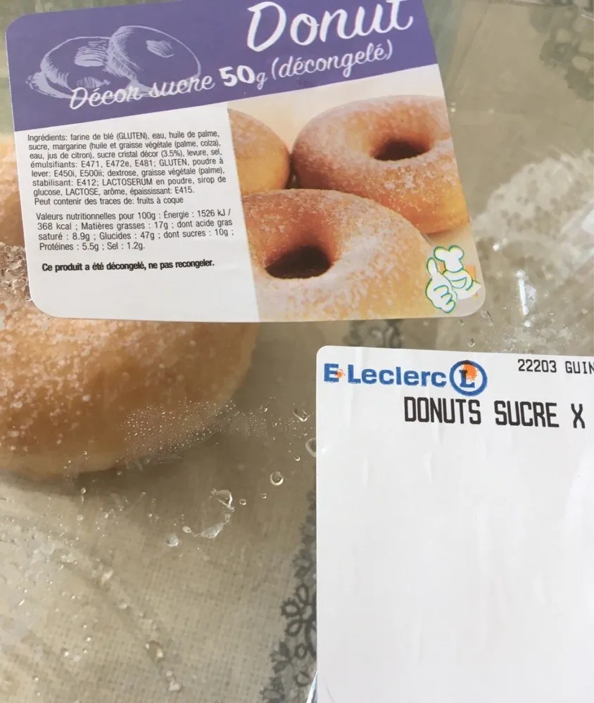 Donuts natures sucrés